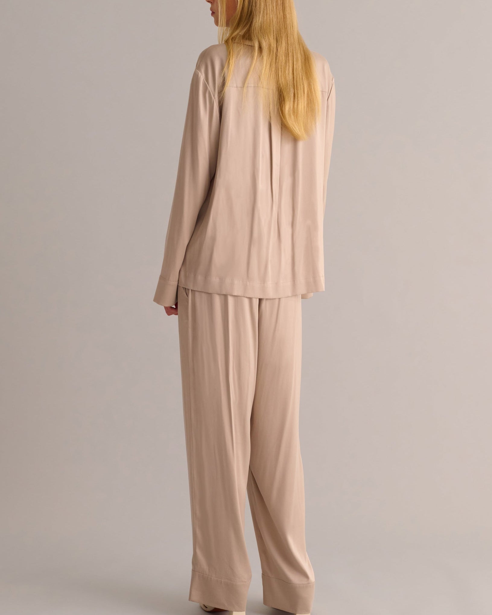 Antique Gold Silk Pyjama Set