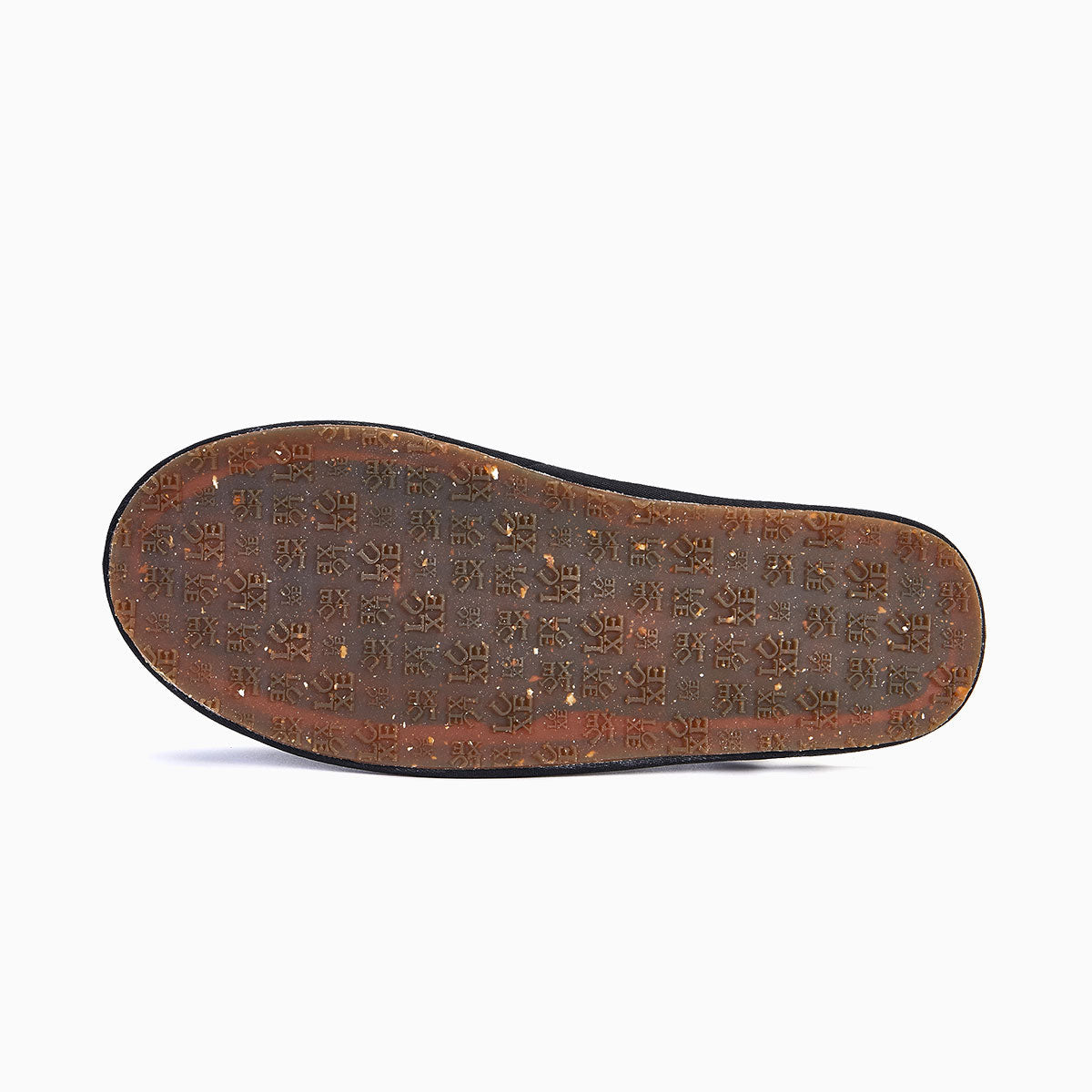 Premium mens luxury sheepskin slippers, slingback with detachable strap, soft shearling lined, black and white, slip-resistant EVA sole by MANTIDY at brixbailey.com