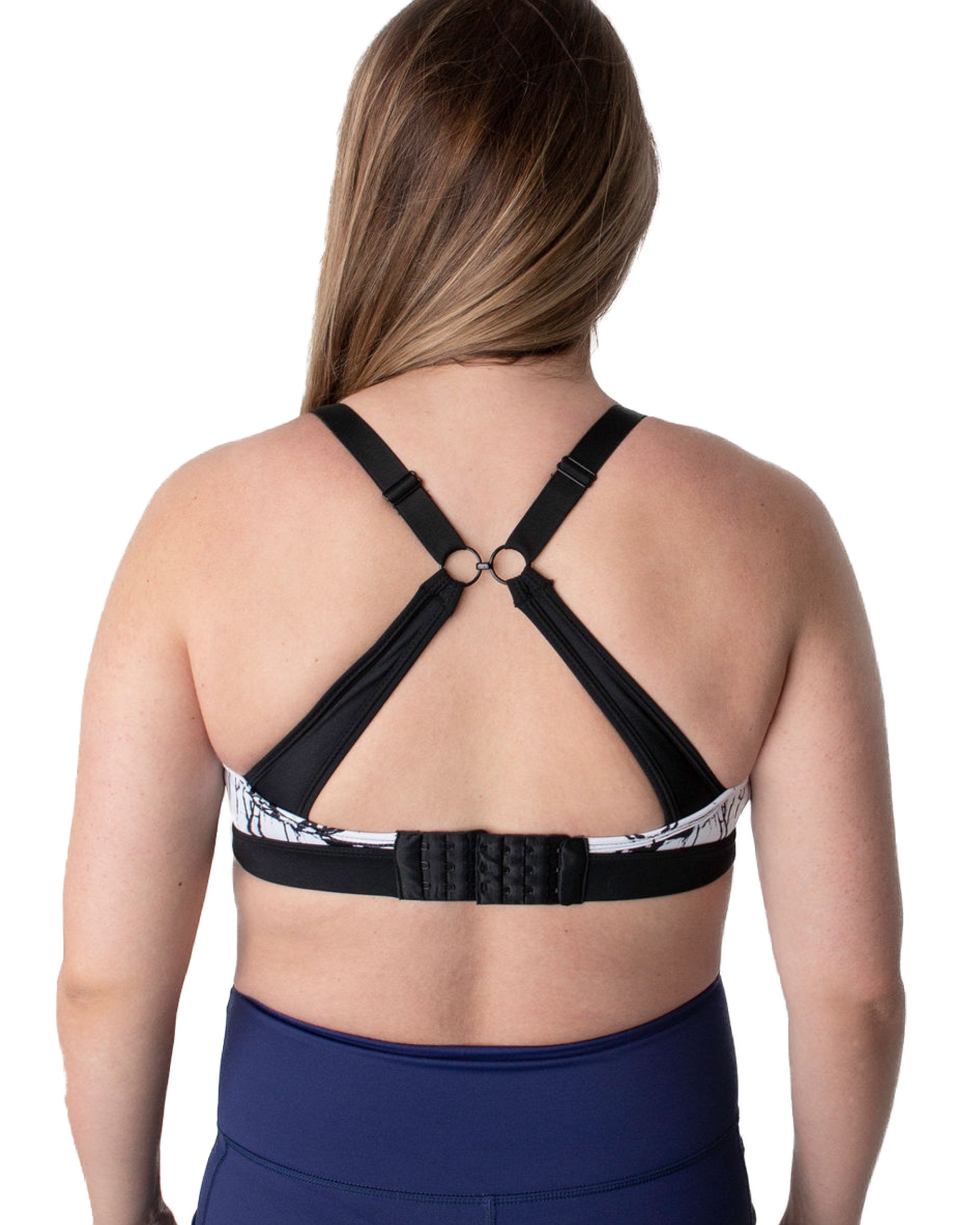 Maternity &amp; Nursing Sports Bra | B-F Cup | Marble Print