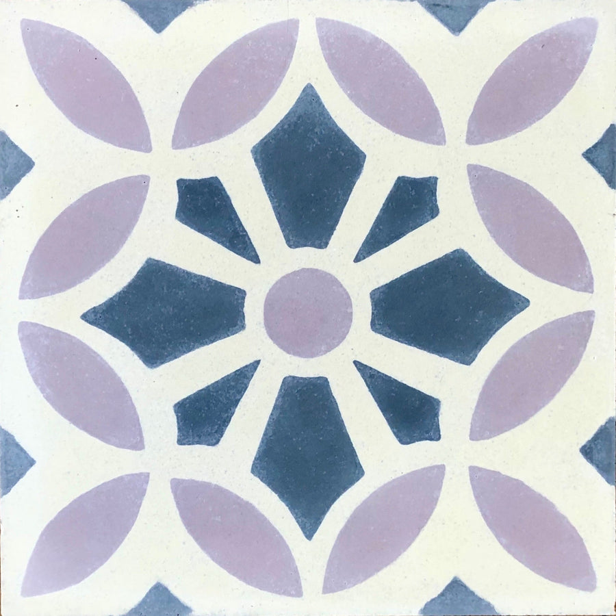 Luxury MAROQ cement floor tiles, turquoise and white Moroccan-inspired design, premium handcrafted timeless tiles for walls and floors by Maria Starling Design at brixbailey.com