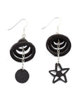 Mars & Venus Unique Recycle Rubber Earrings-1