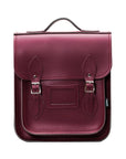 Handmade Leather City Backpack - Marsala Red
