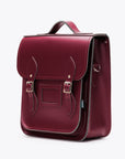 Handmade Leather City Backpack - Marsala Red