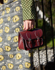 Handmade Leather Micro Satchel - Dark Brown