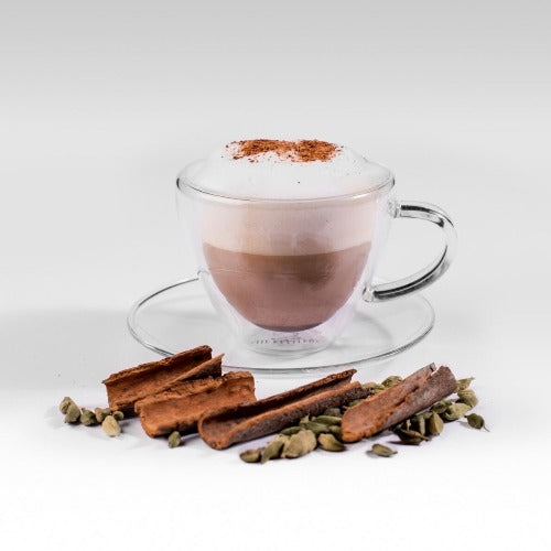 Double Walled Latte Tea Cup &amp; Saucer