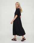Matilda Black Midi Dress