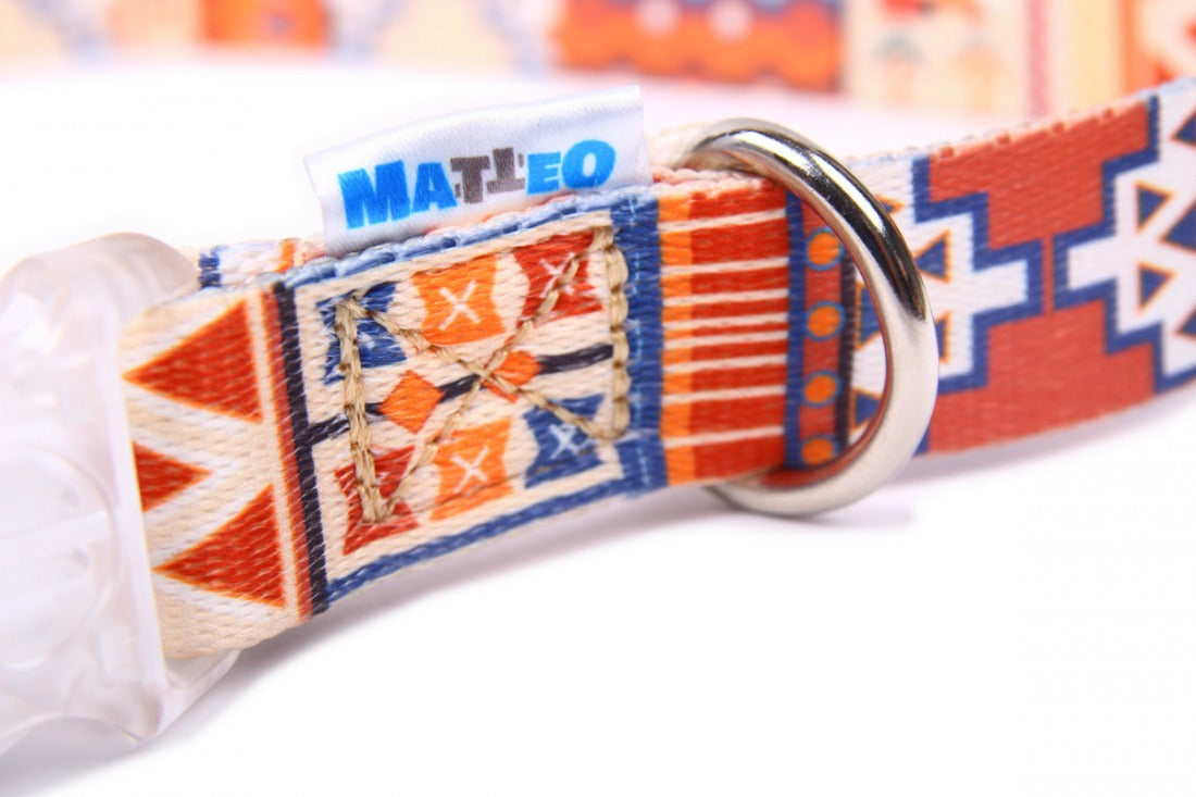 Boho Collection Dog Collar – A style that combines hippie blaze of colors with casual surfers and bohemian originality. by Matteo at www.brixbailey.com