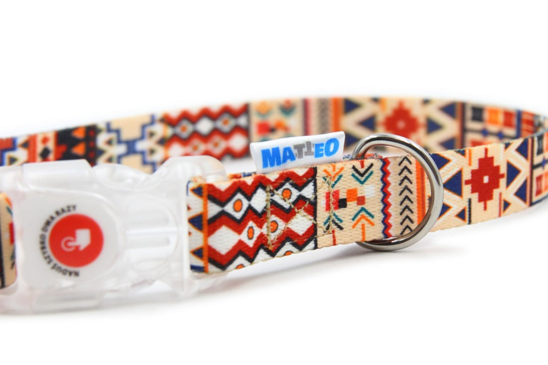 Boho Collection Dog Collar – A style that combines hippie blaze of colors with casual surfers and bohemian originality. by Matteo at www.brixbailey.com