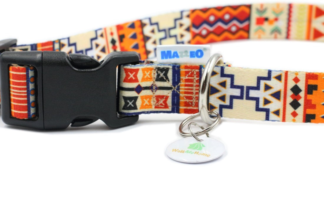 Boho Collection Dog Collar - Durable, Stylish &amp; Nickel-Plated by Matteo at www.brixbailey.com