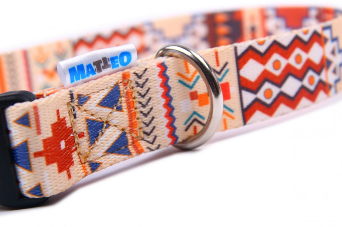 Boho Collection Dog Collar – A style that combines hippie blaze of colors with casual surfers and bohemian originality. by Matteo at www.brixbailey.com