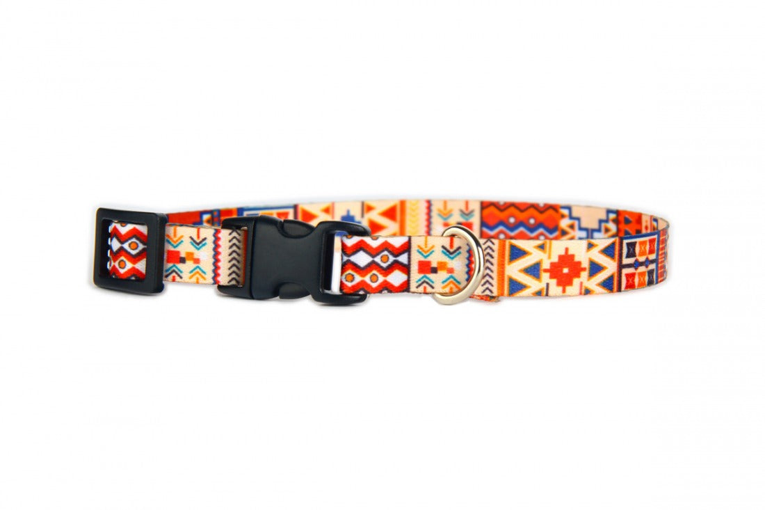 Boho Collection Dog Collar - Durable & Stylish with Nickel-Plated Elements by Matteo at www.brixbailey.com