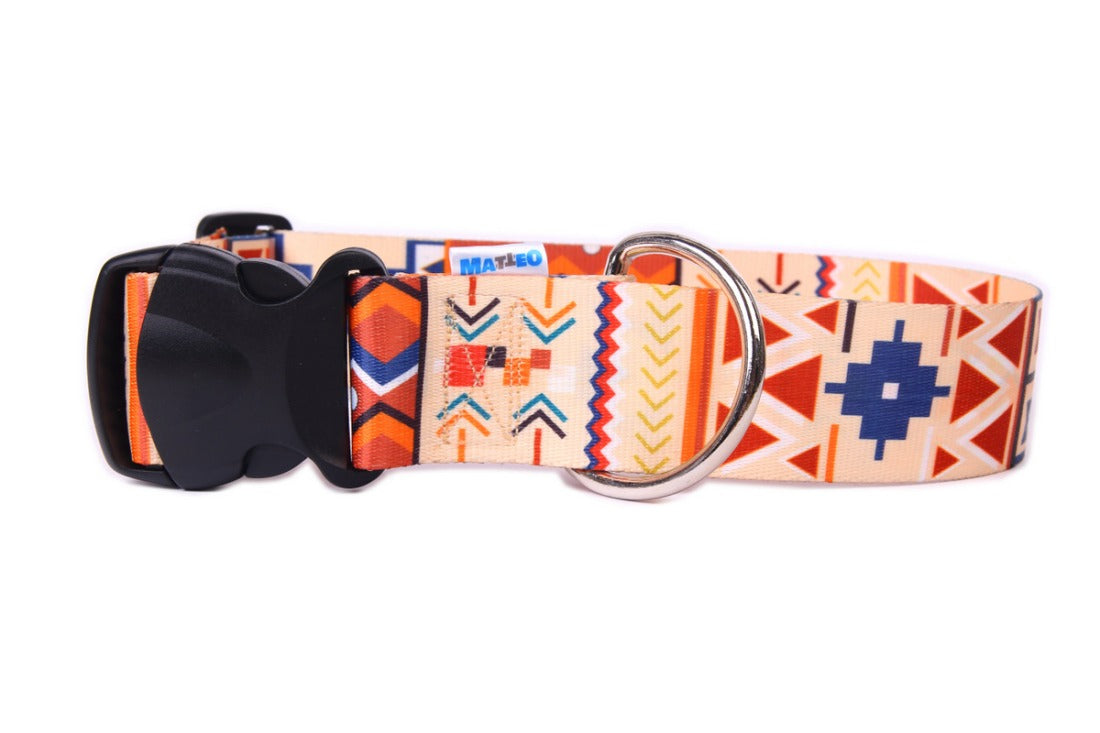 Boho Collection Dog Collar - Durable, Colorful &amp; Bohemian Style by Matteo at www.brixbailey.com
