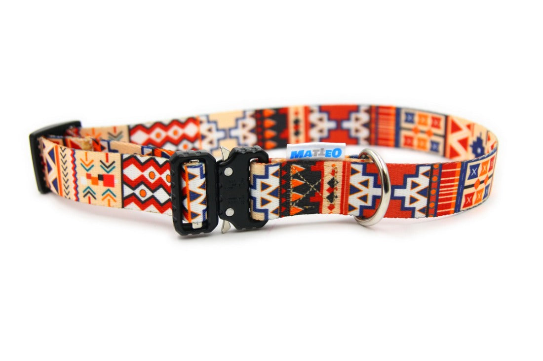 Boho Collection Dog Collar – A style that combines hippie blaze of colors with casual surfers and bohemian originality. by Matteo at www.brixbailey.com