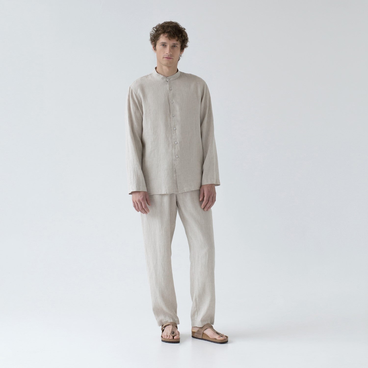 Linen Currant Loungewear Set Melange