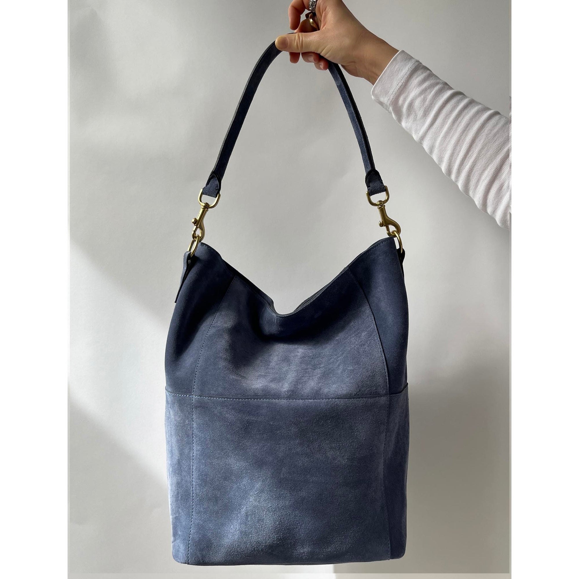 Meletti Powder Blue Suede
