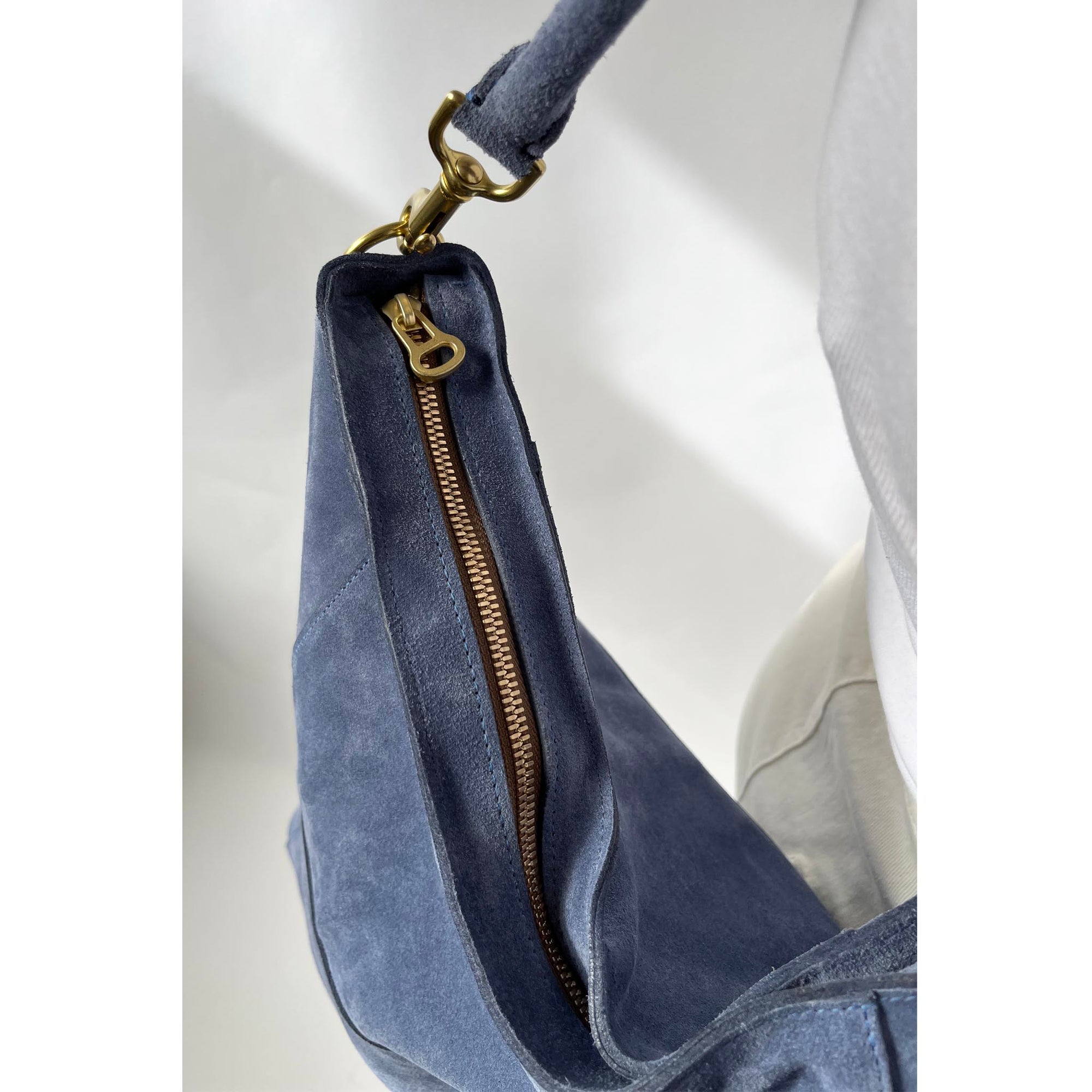 Meletti Powder Blue Suede