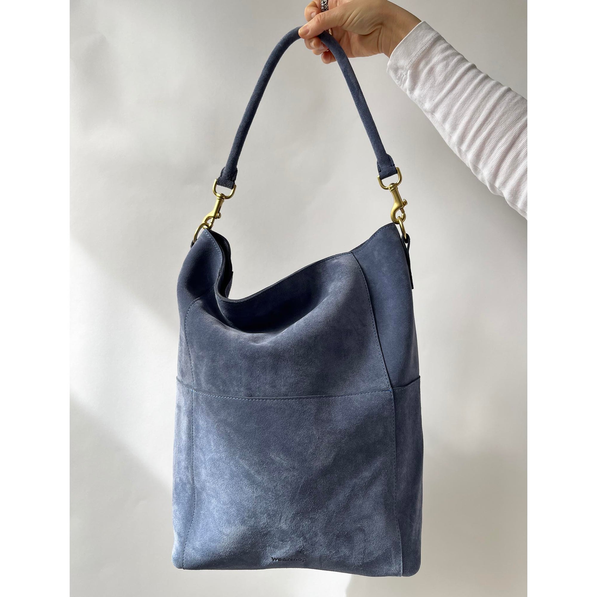Meletti Powder Blue Suede