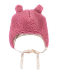 Pink Bear Woolen Baby Hat