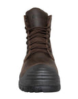Men's 6" Brown Waterproof Composite Toe Work Leather Boots-4