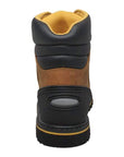 Men's 7" Steel Toe Work Boot Light Brown Leather Boots-2