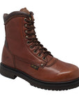 Men's 8" Brown Work Leather Boots-1