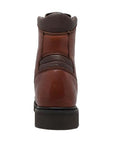 Men's 8" Brown Work Leather Boots-2