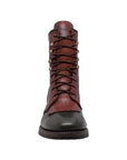 Men's 9" Chestnut/Black Packer Leather Boots-4