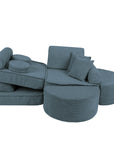 Medium Modular Sofa for Kids in Turquoise