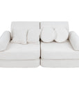 Medium Modular Sofa for Kids in Boucle White