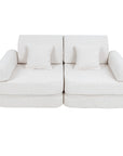 Medium Modular Sofa for Kids in Boucle White