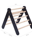 Wooden Pikler climbing Ladder - Black