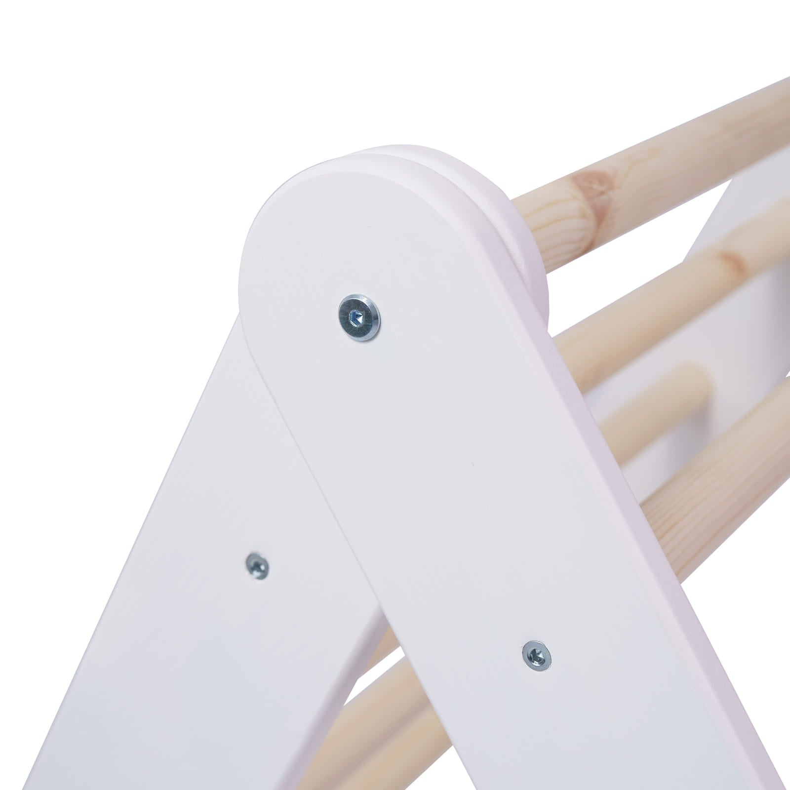 Large White Wooden Climbing Ladder