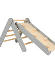 Ladder with a Slide-Climbing Wall - Grey