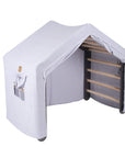 Large Grey Ladder Playhouse with Blue Grey Tent