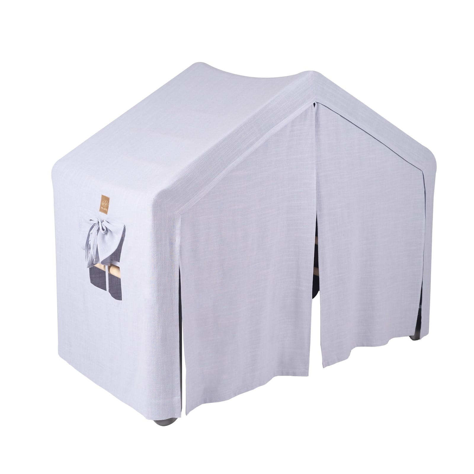 Large Grey Ladder Playhouse with Blue Grey Tent