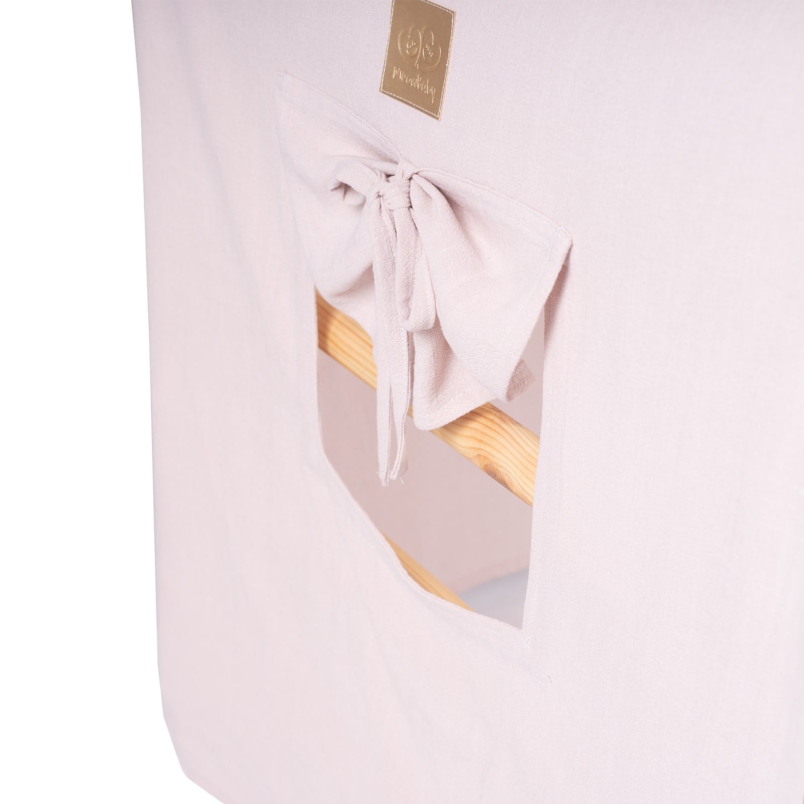 Large White Ladder House with Pink Tent Cover