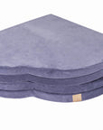 Cloud Shaped Blue Grey Velvet Play Mat for Kids