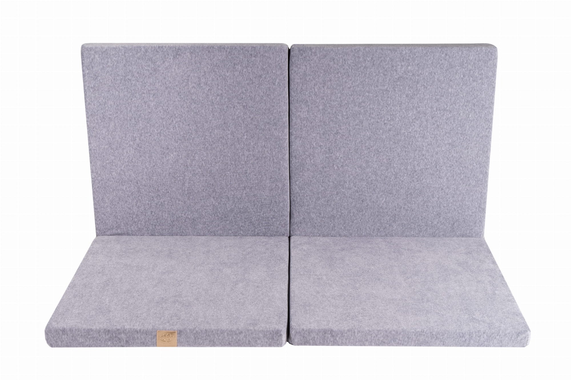 Square Light Grey Velvet Play Mat for Kids