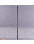Square Light Grey Velvet Play Mat for Kids
