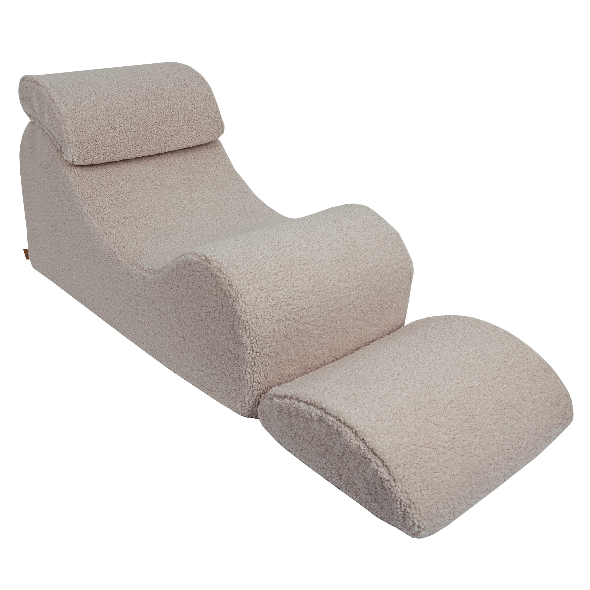Wave Lounger Light Grey Bearly