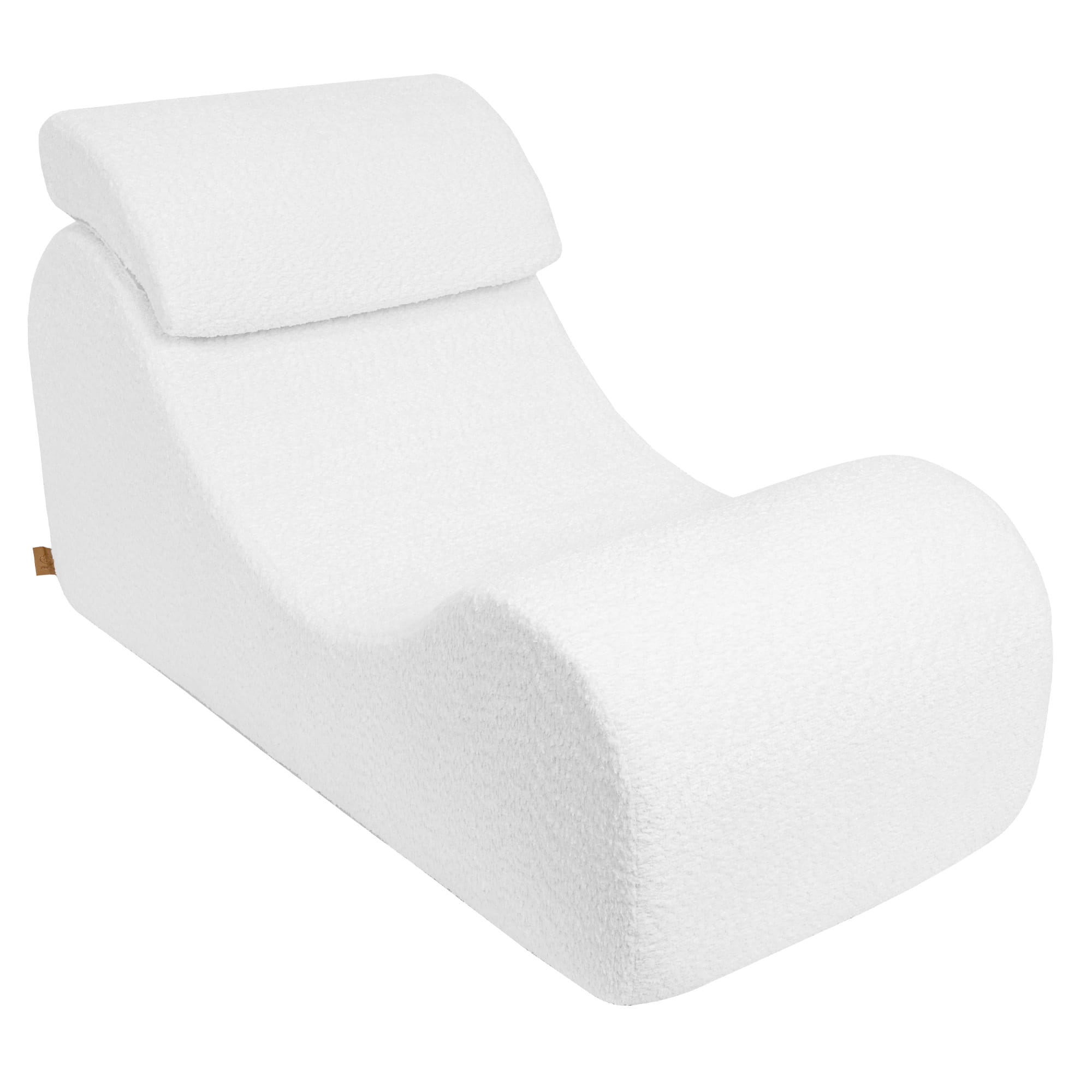 Wave Lounger White Boucle