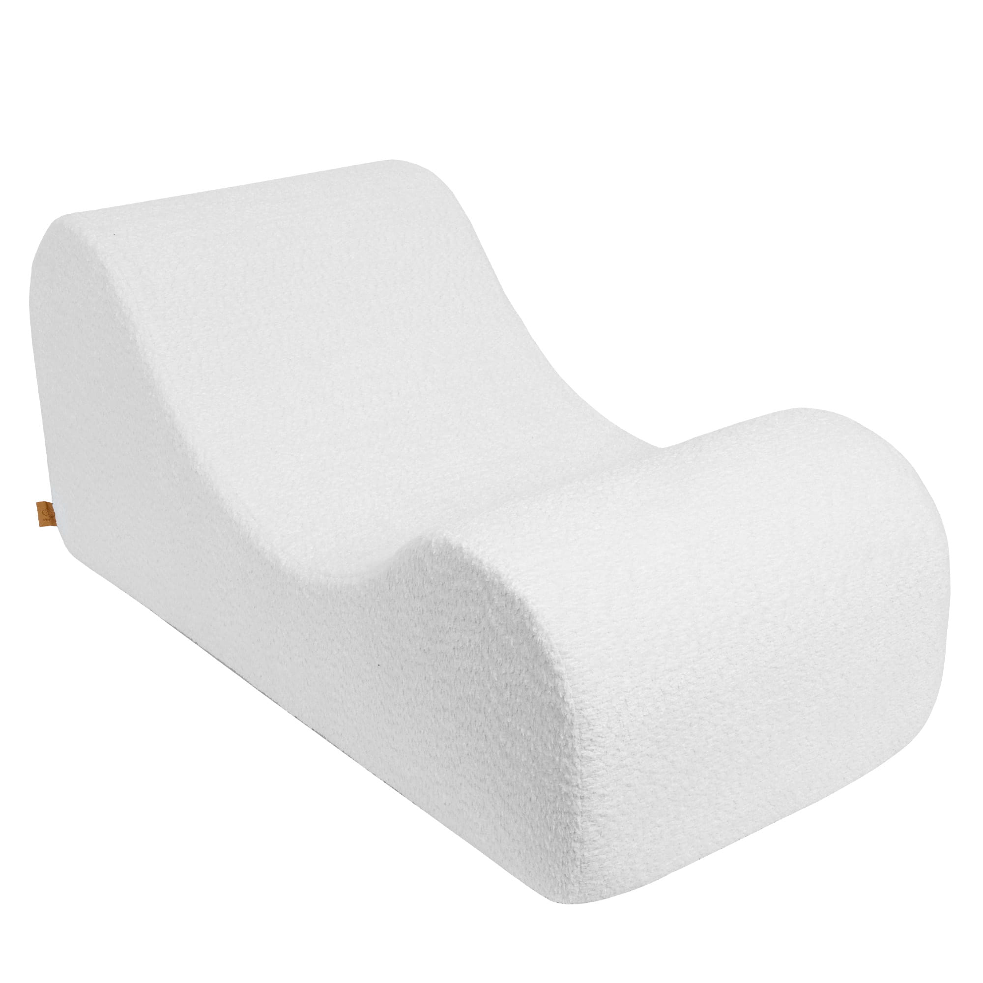 Wave Lounger White Boucle