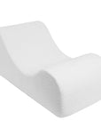 Wave Lounger White Boucle