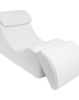 Wave Lounger White Boucle