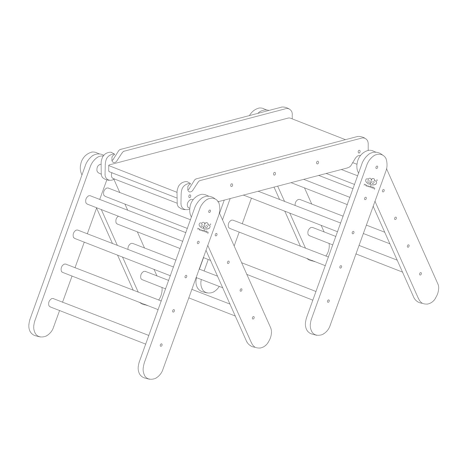 Multi-functional Montessori Climbing Set for Kids – Safe &amp; Creative by MeowBaby at www.brixbailey.com