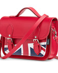 Union Jack Midi Satchel - Pillar Box Red
