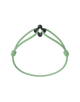 Mini Black Clover Cord Bracelet
