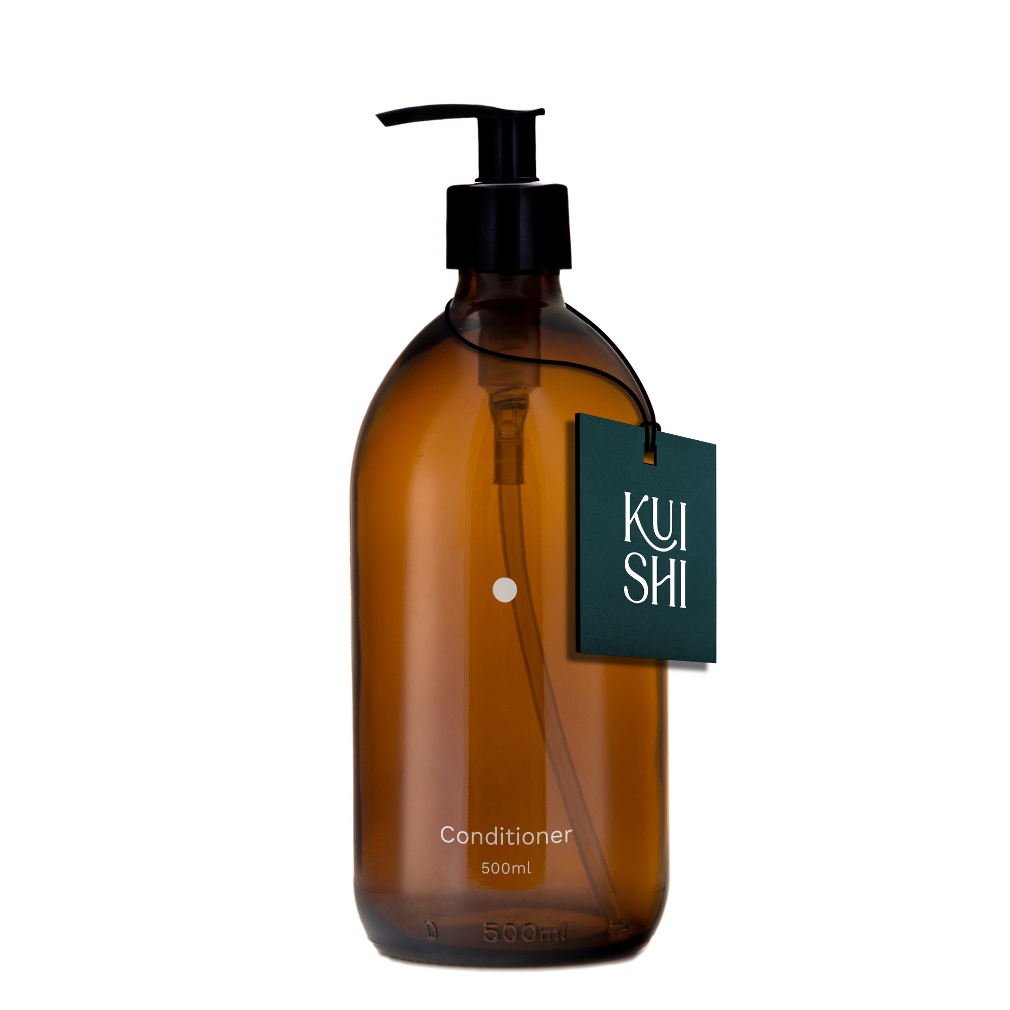 Minimal Amber Glass Soap Dispenser