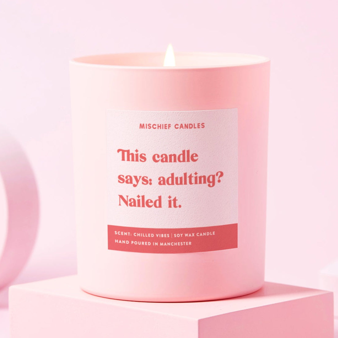 Adulting Nailed It Candle