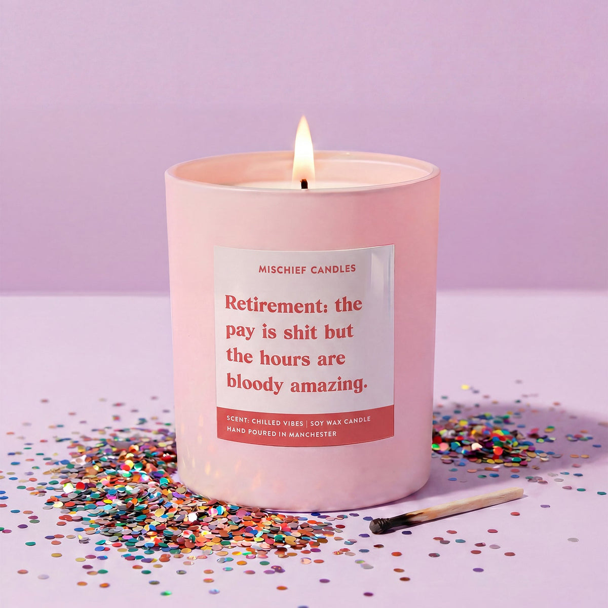 Retirement Pay is Shit Candle Gift